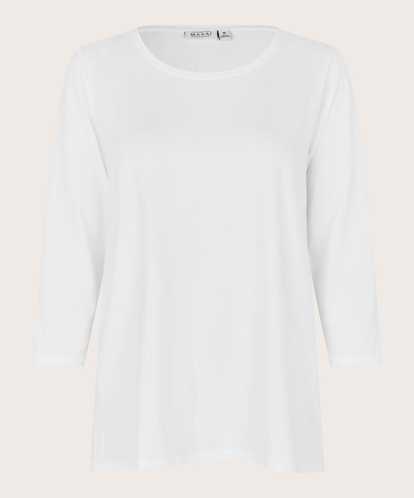 Shirt Mit Rundem Hals, White