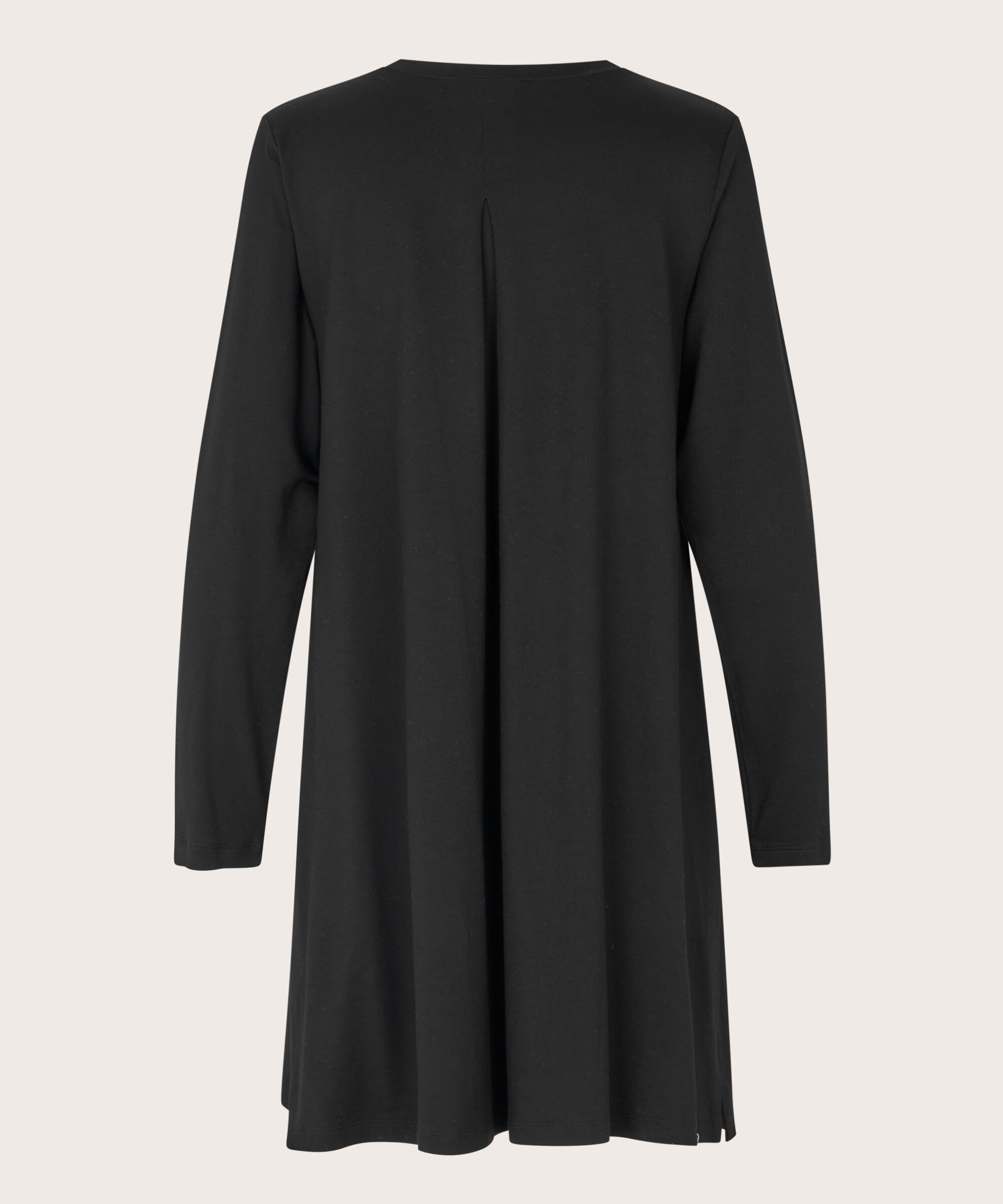 JERSEY-Tunika mit langen Ärmeln, Black