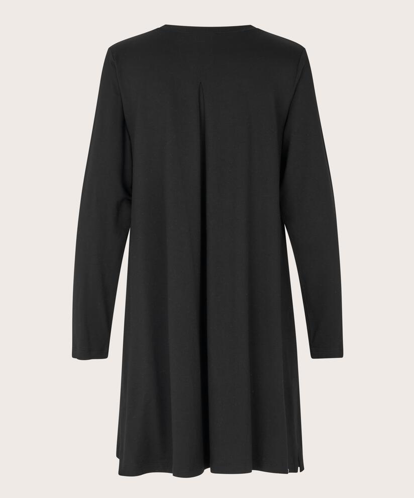 JERSEY-Tunika mit langen Ärmeln, Black