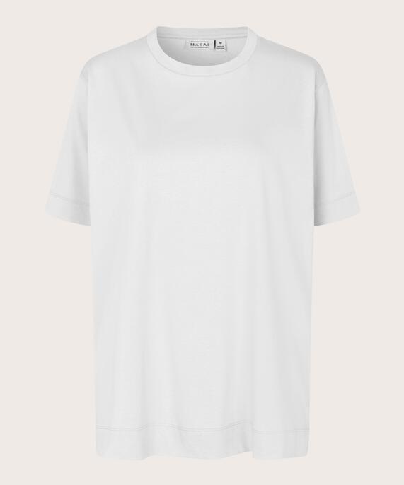 T-shirt Aus Baumwolle Mit Rundhalsausschnitt, White