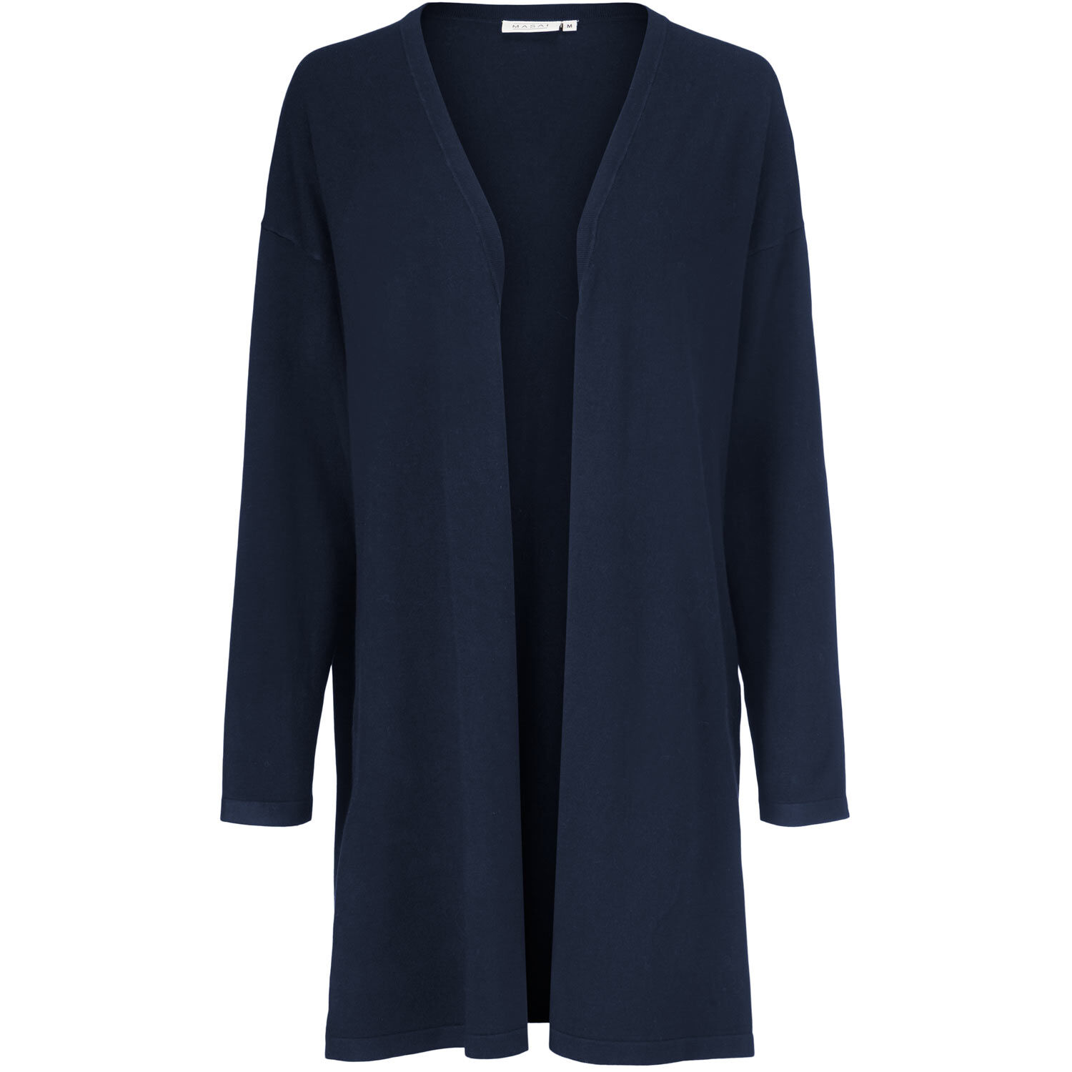 Feinstrick-cardigan Mit Geradem Schnitt, Navy
