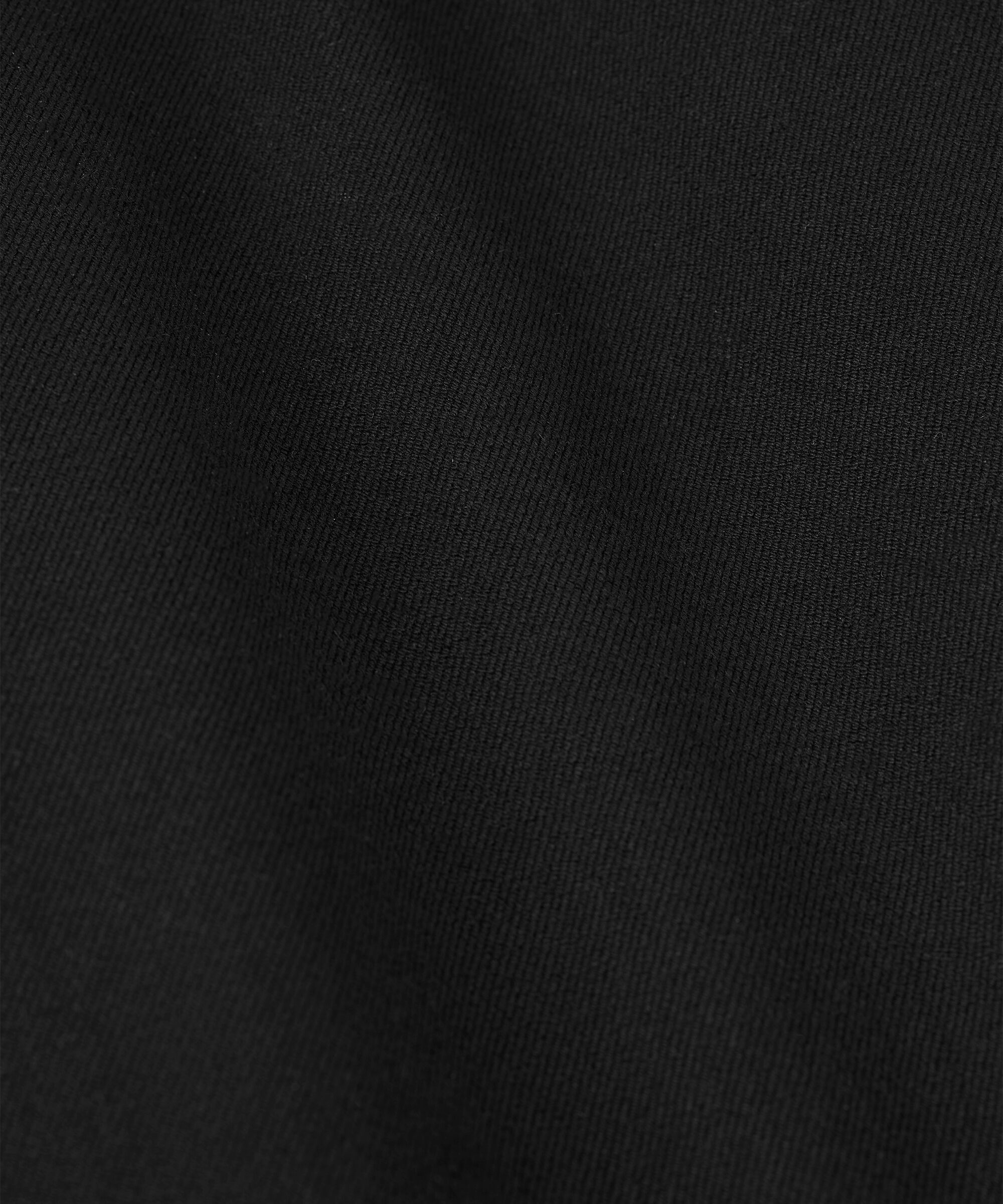 Schwere Baumwollhose mit Eingrifftaschen, Black