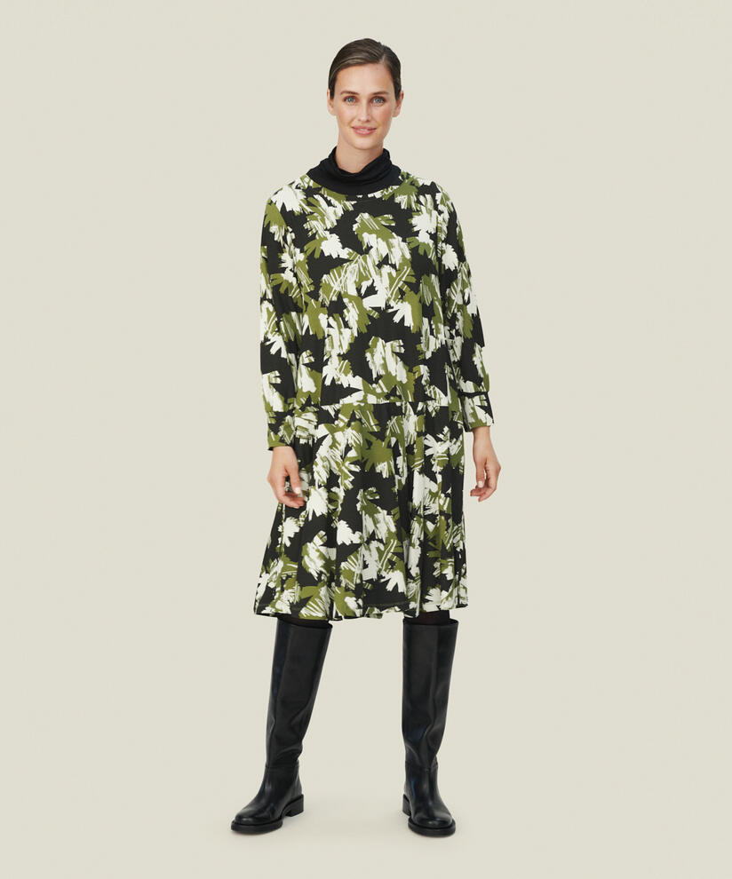 NOASSA JERSEY KLEID, Capulet Olive