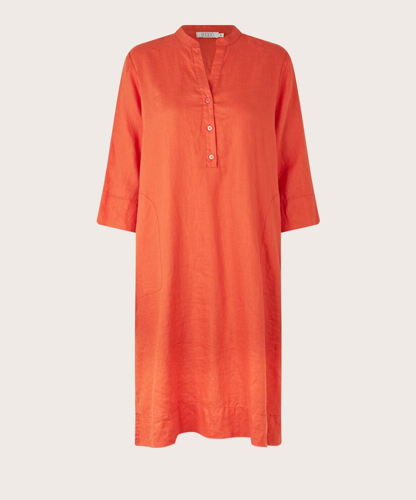 Orange Leinenkleid, Tigerlily