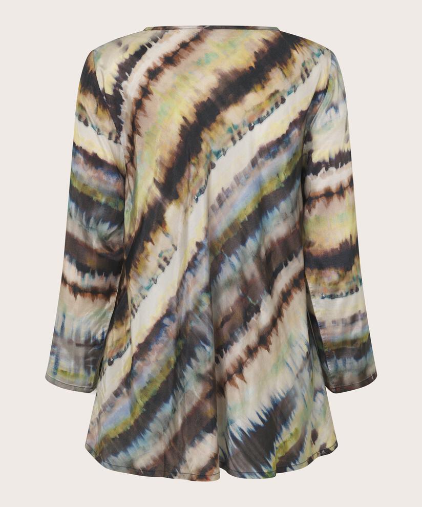 Viskosebluse Mit Rundhalsausschnitt, Misty Rose