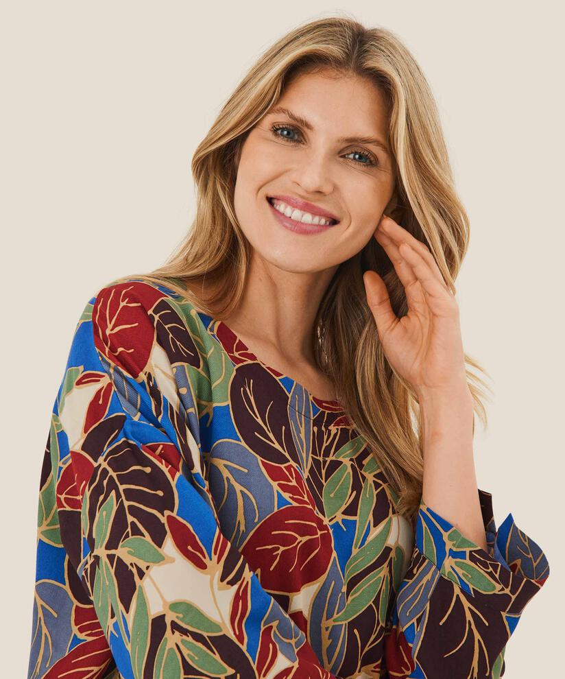 Viskosebluse mit 3/4 Ärmeln, Surf the web