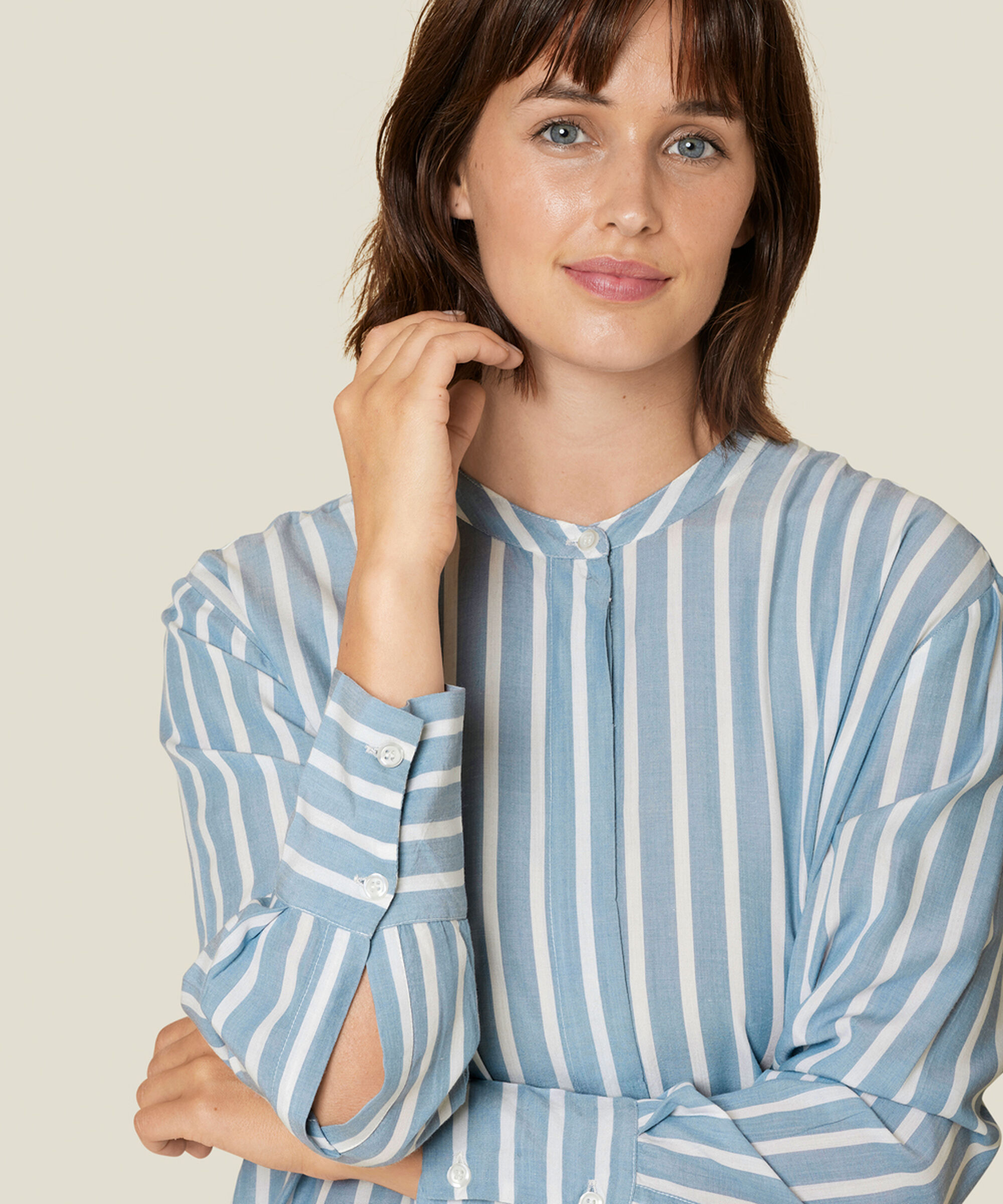 ISLEY HEMDBLUSE, Faded Denim