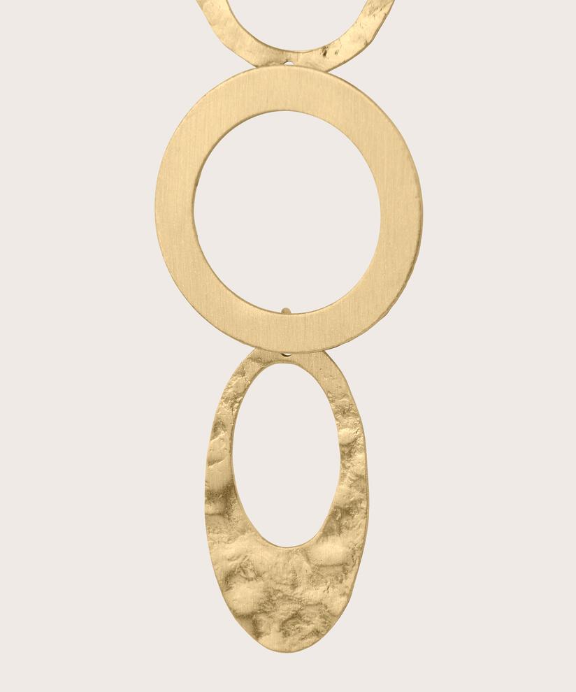 vergoldete, skulpturale Ohrringe, Gold