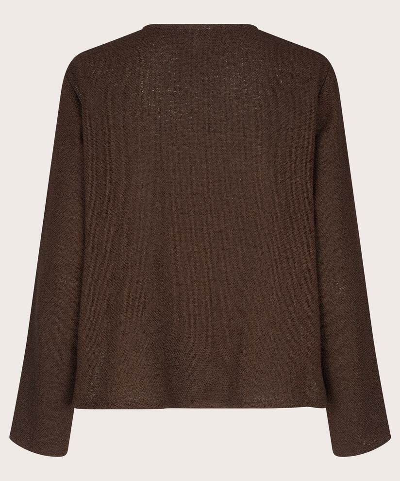 Kurze Jacke Aus Bouclé, Coffee Bean