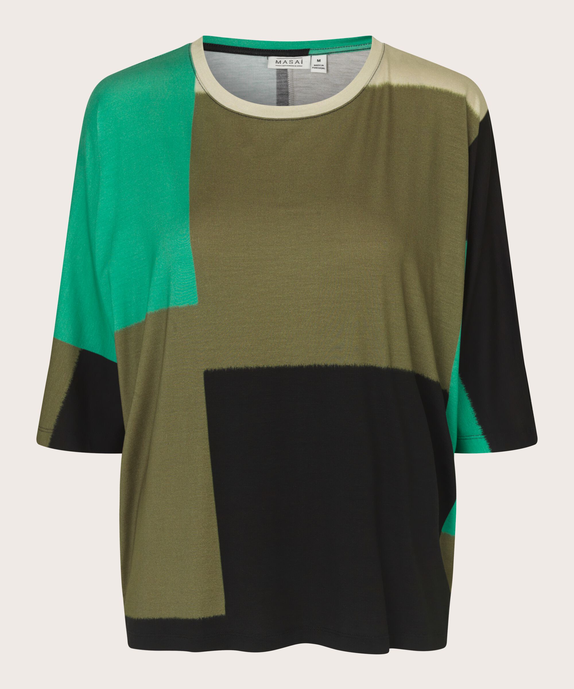 Bedrucktes T-Shirt mit Rundhalsausschnitt, Green Spruce