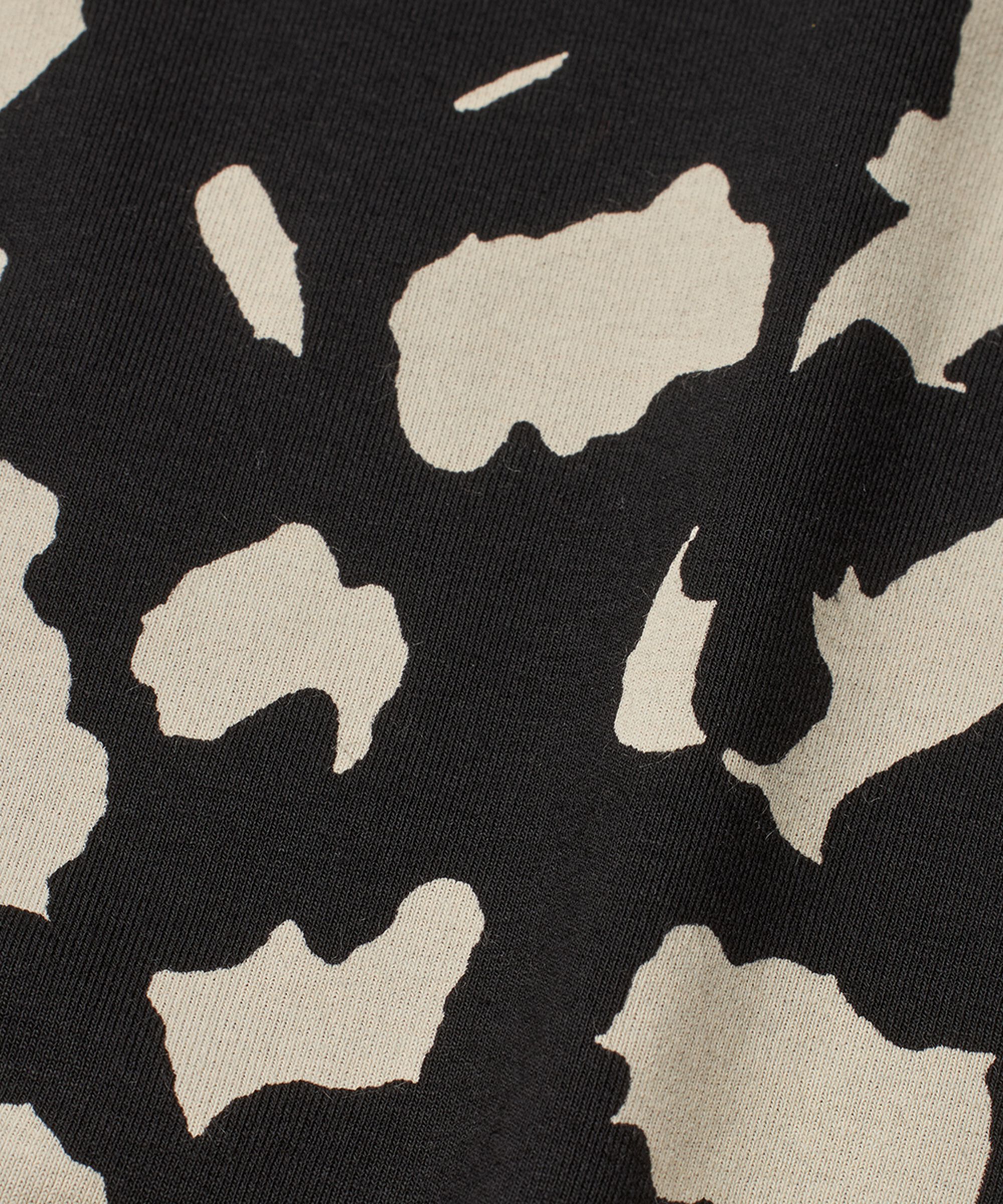 Bedrucktes T-shirt Mit Rundem Hals, Black