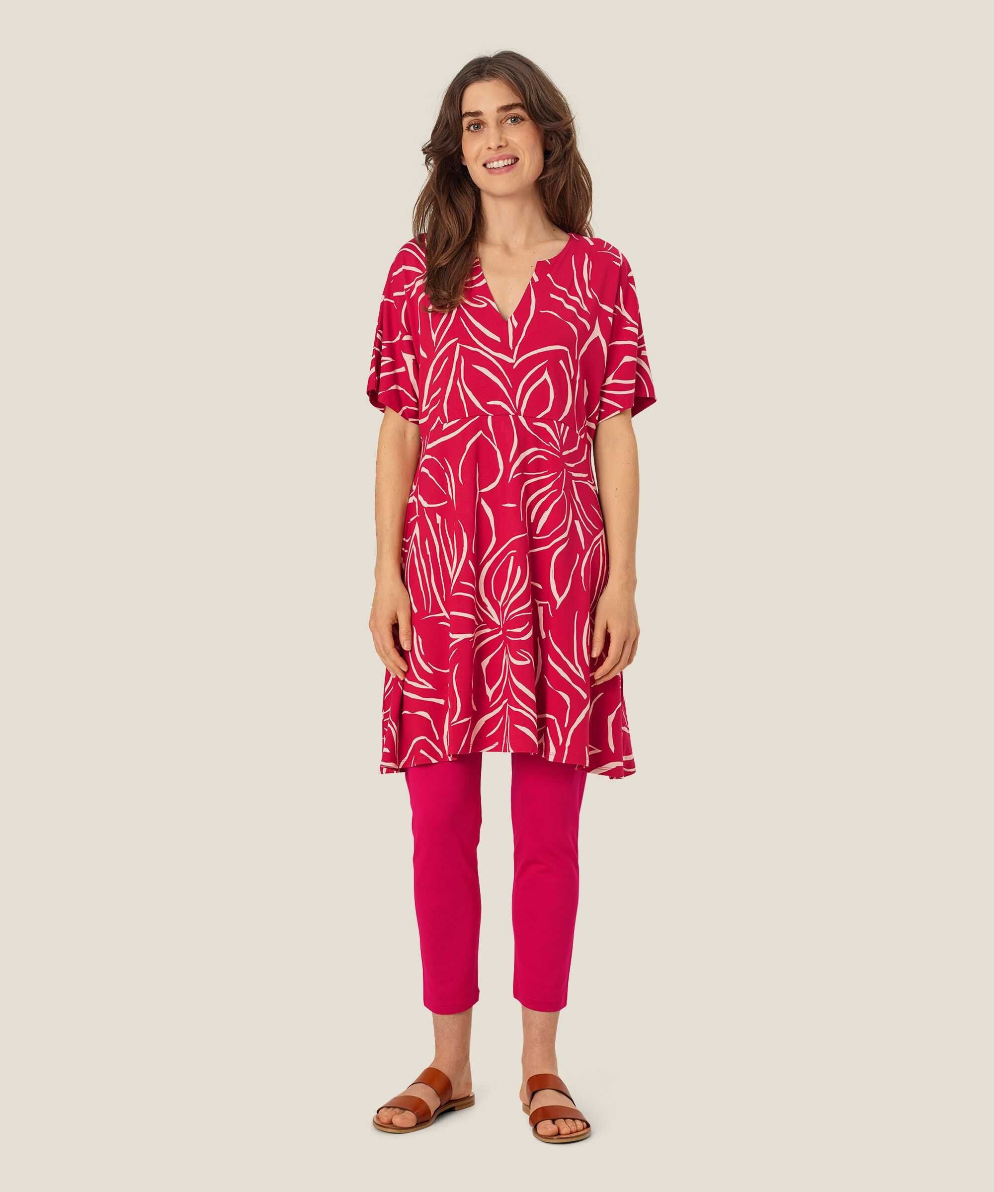Weiche Jersey-leggings, Persian Red