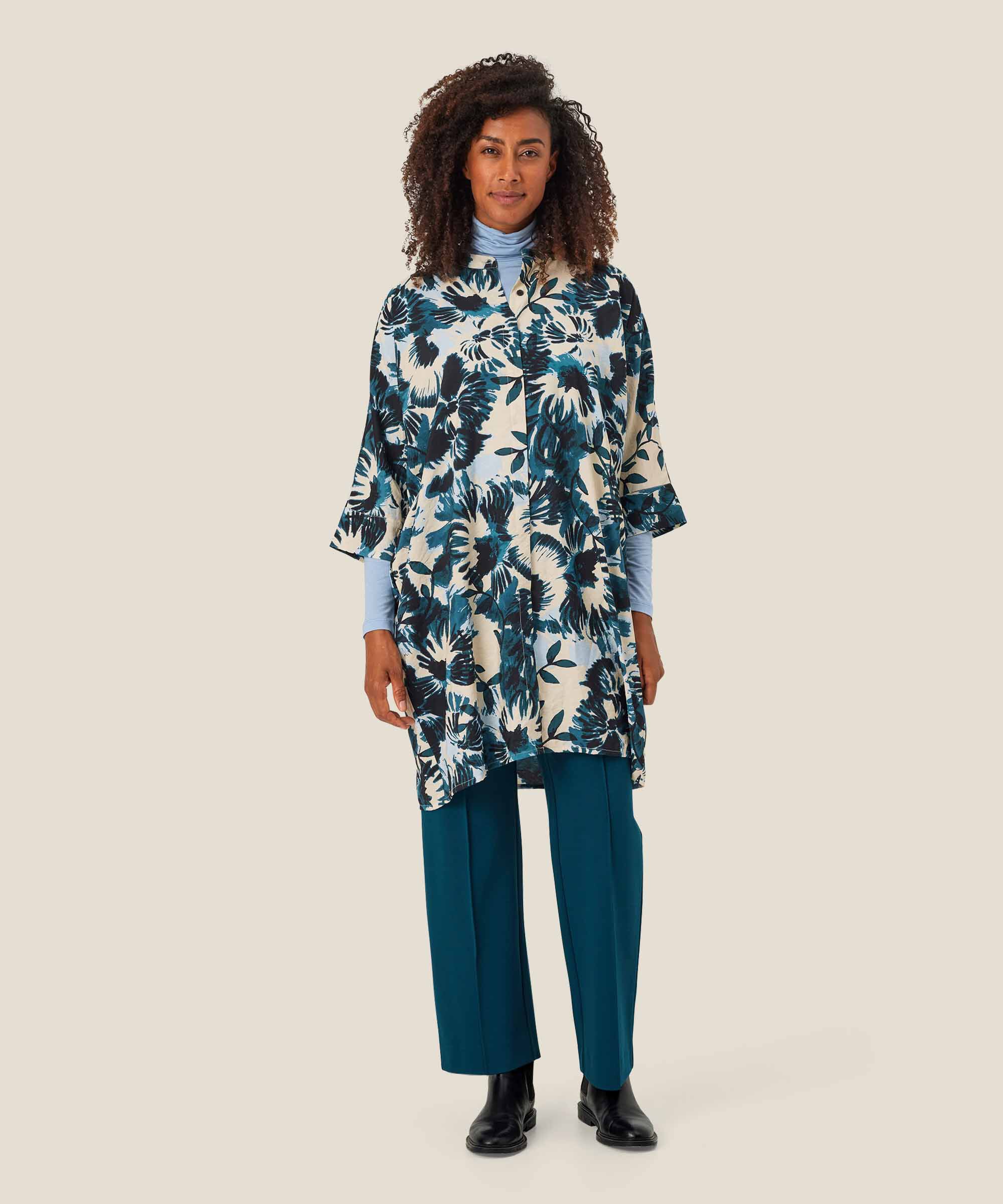 Jerseyhose Mit Aufgenähten Bügelfalten, Reflect Pond