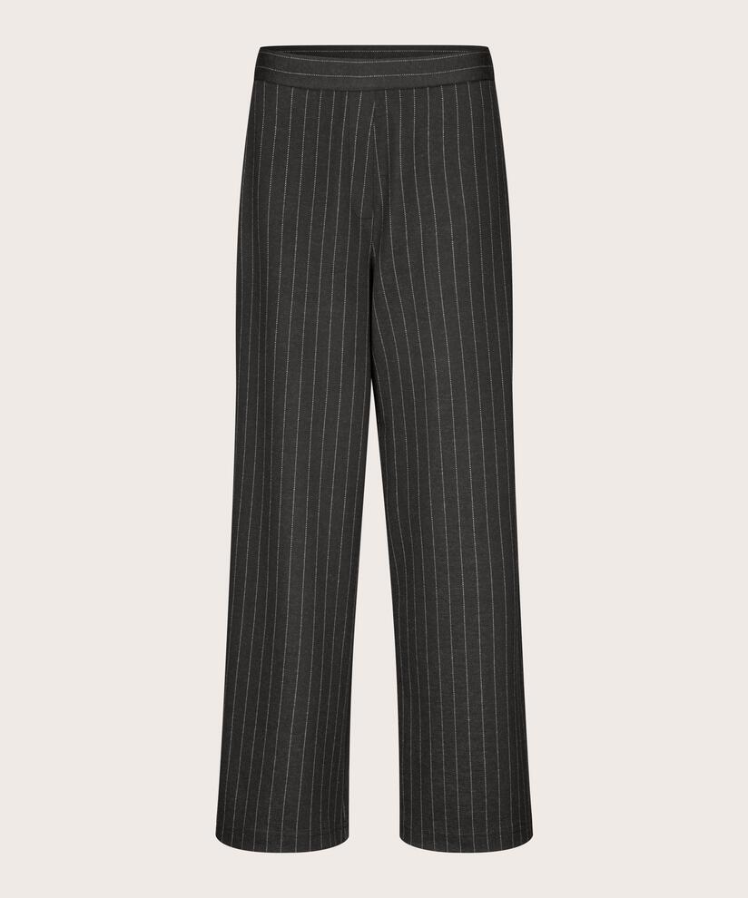 Jerseyhose mit Nadelstreifen, Black