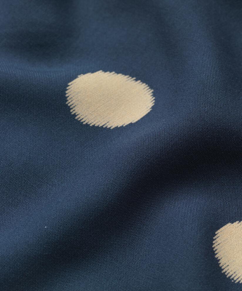 Bedruckte Viskosebluse mit V-Ausschnitt, Moonlit Ocean