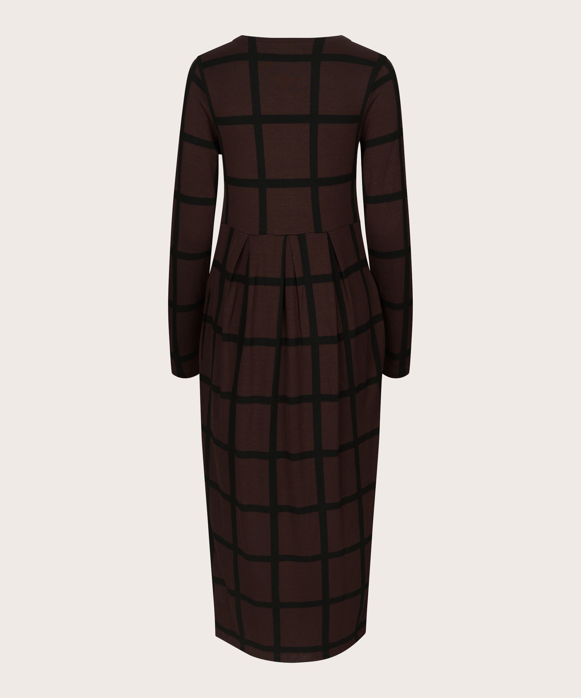 Nilana JERSEY Kleid, Coffee Bean