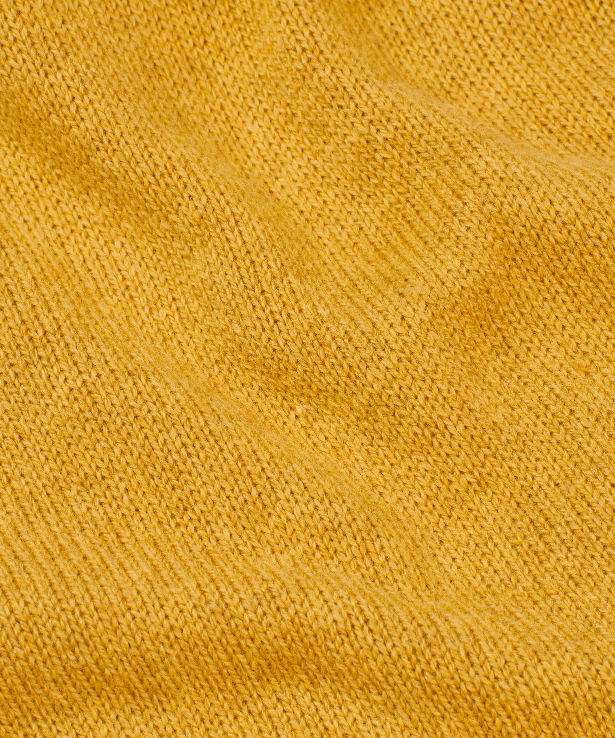 Rollkragenstrick mit Seitenschlitz, Golden Green