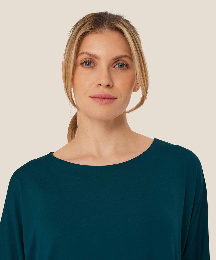 Jerseykleid mit Knopfdetail vorne, Reflect Pond