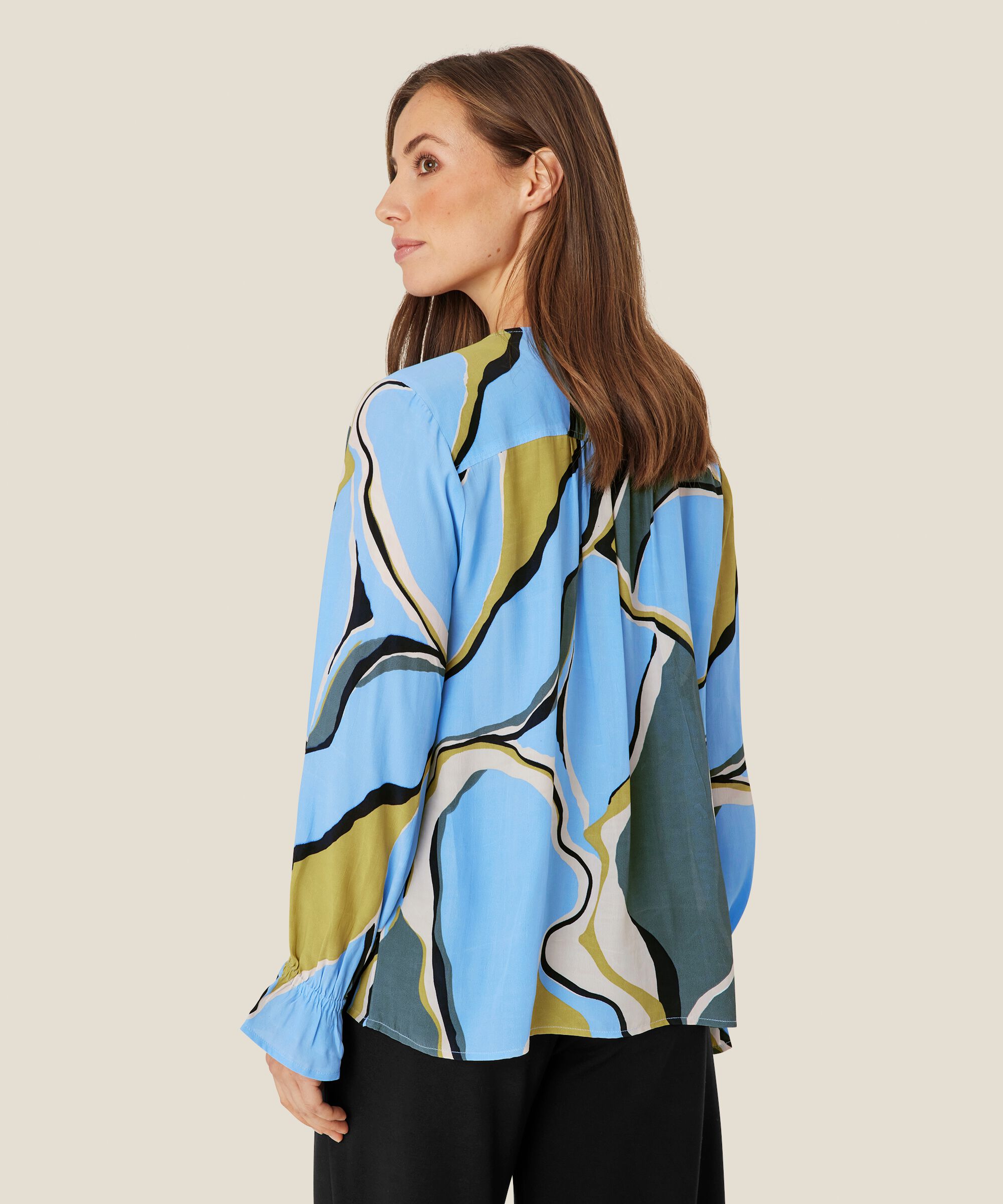 Viskosebluse mit V-Ausschnitt, Oasis