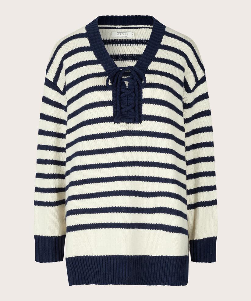 Frederikka Pullover, Whc/Navy blz
