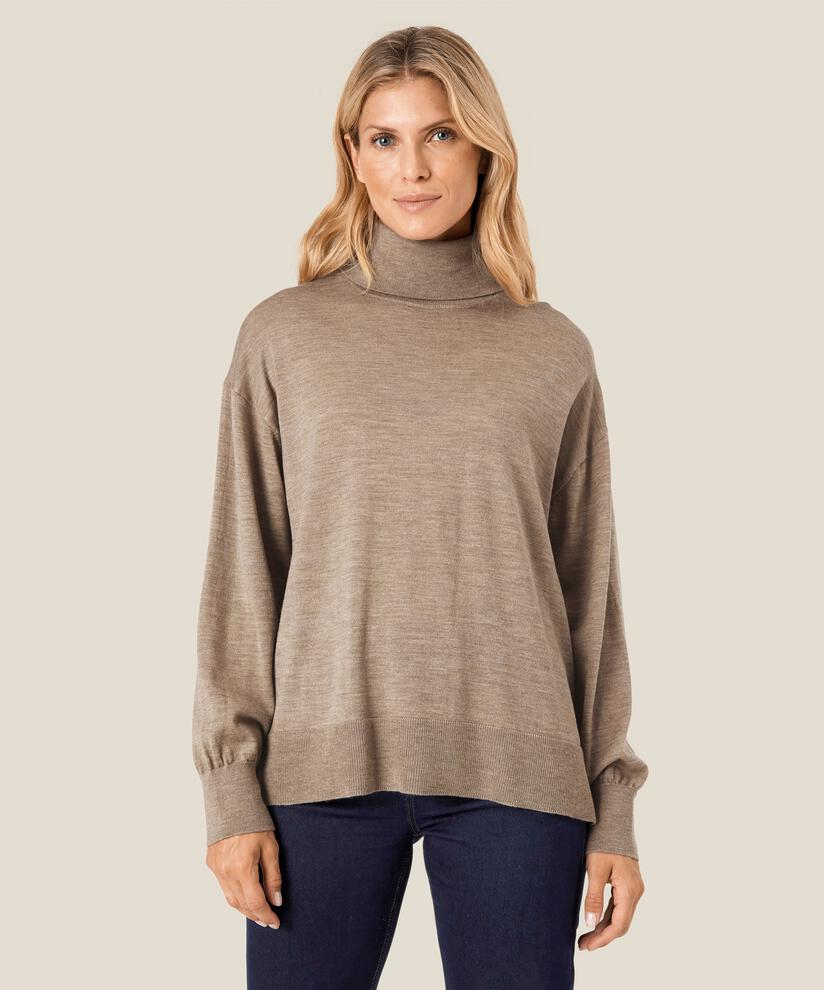 Feather Pullover, Tobacco Brown