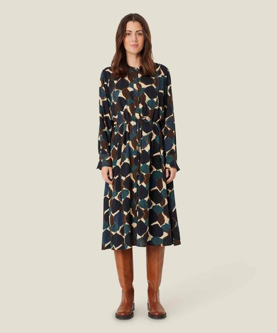 Hemdkleid mit abnehmbarem Gürtel, Chipmunk
