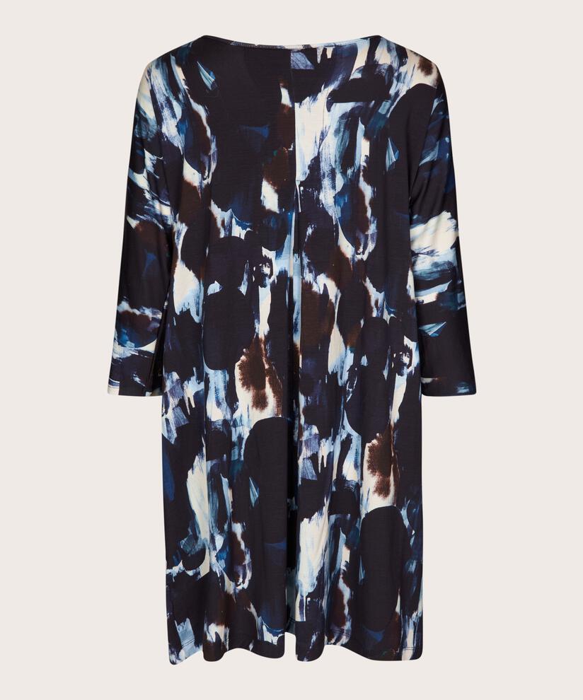 Jersey-Tunika mit Rundhals und Eingrifftaschen, Maritime Blue