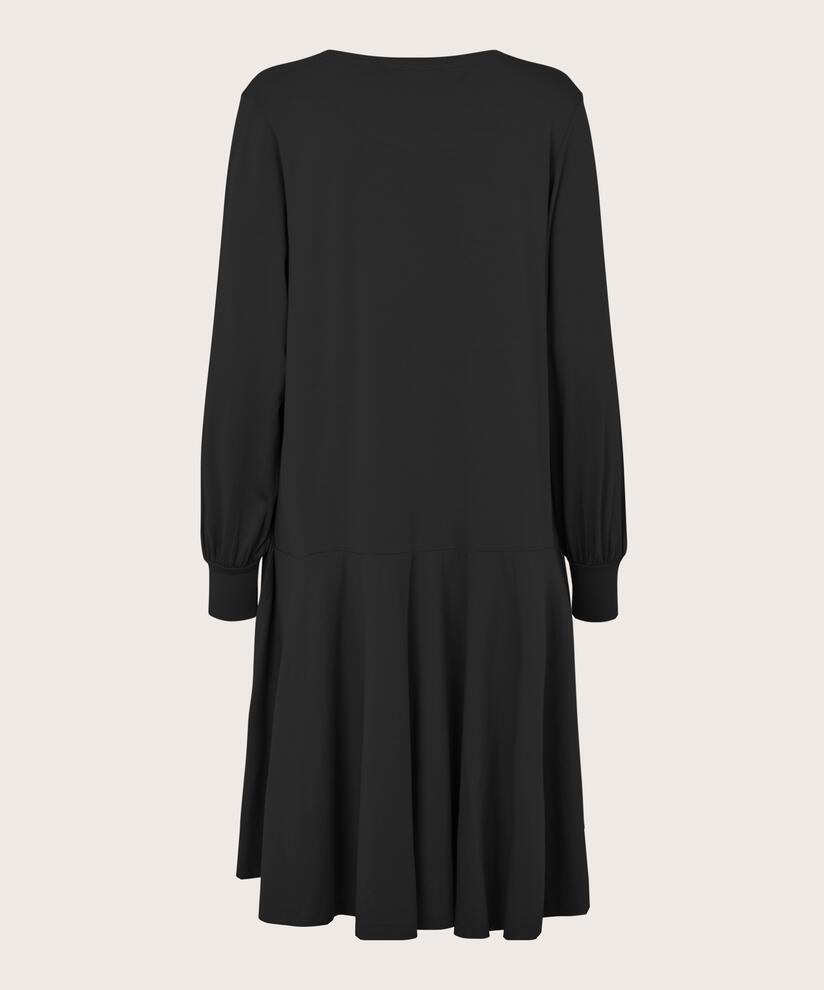 Jerseykleid mit Weite, Black