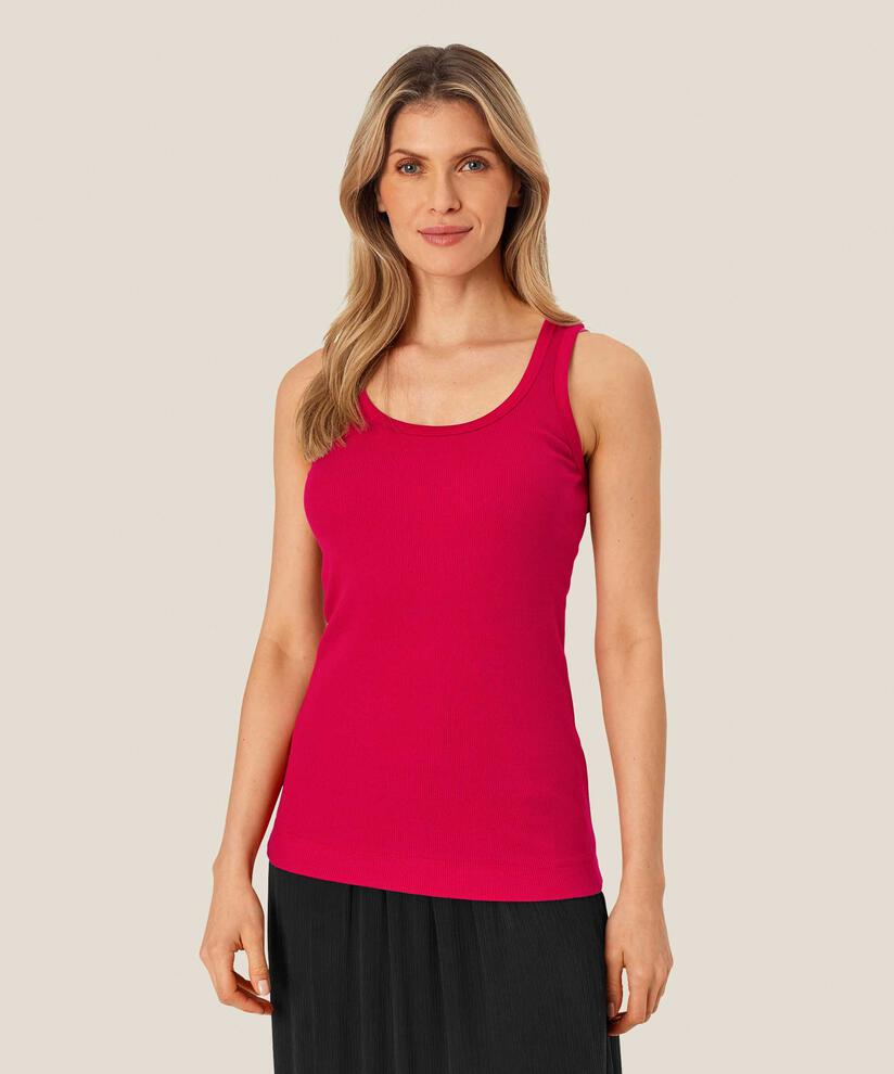 Tanktop aus Baumwollripp, Persian Red