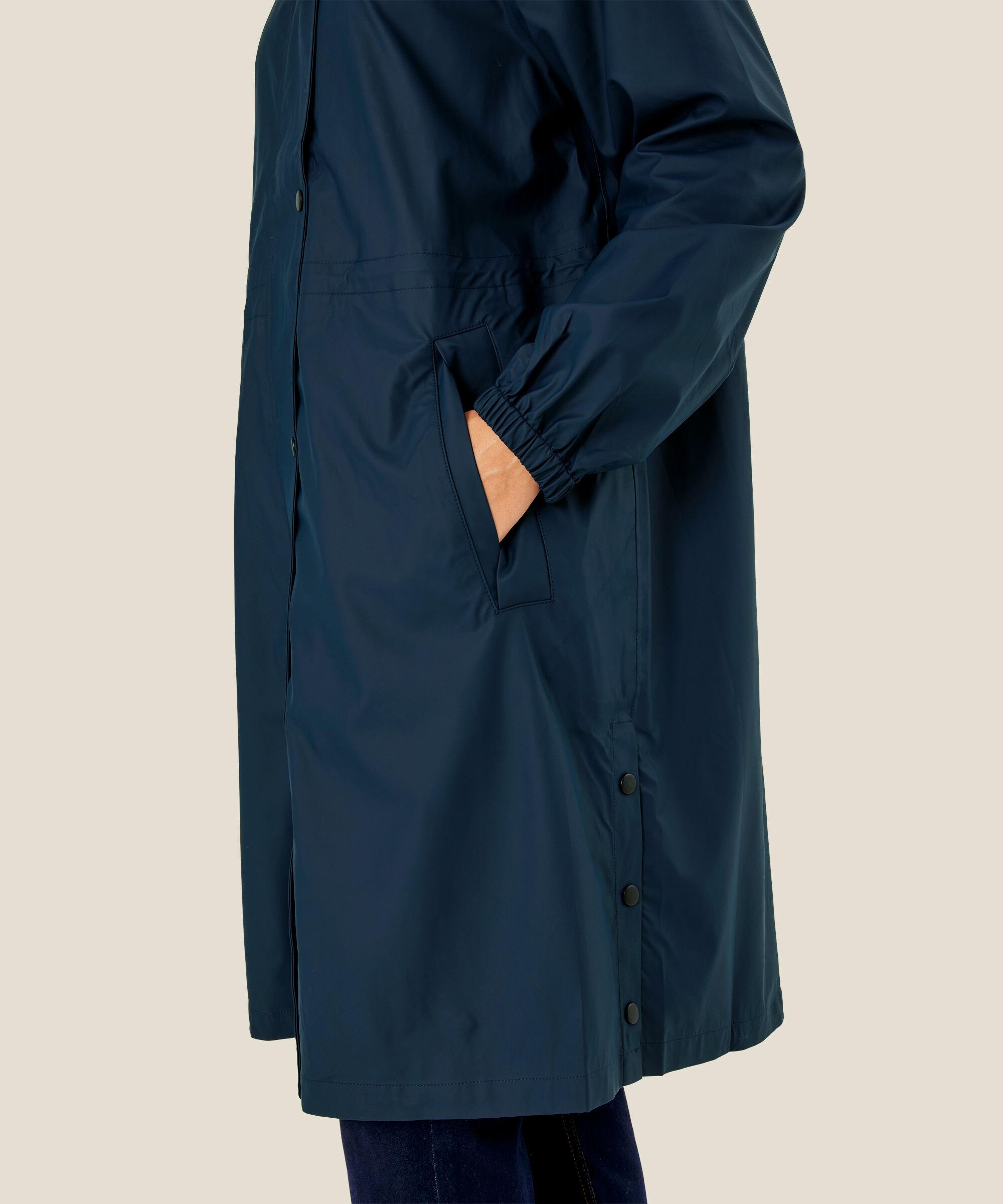 Regenmantel mit Kapuze, Navy