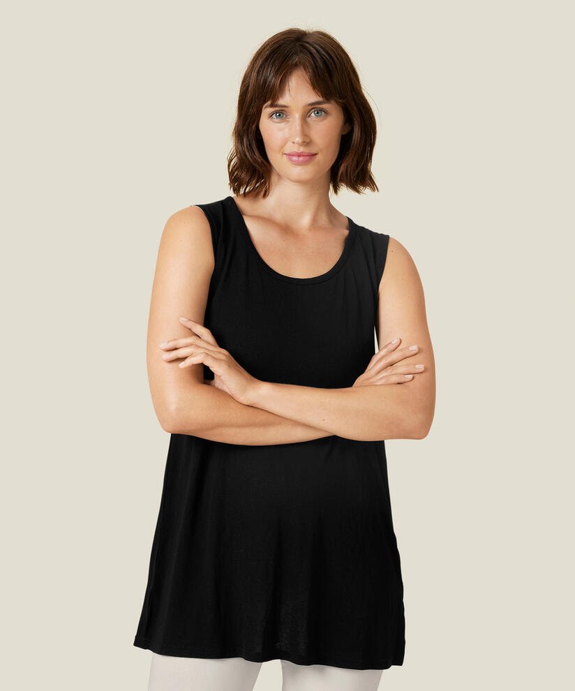 Elta JERSEY Top, Black