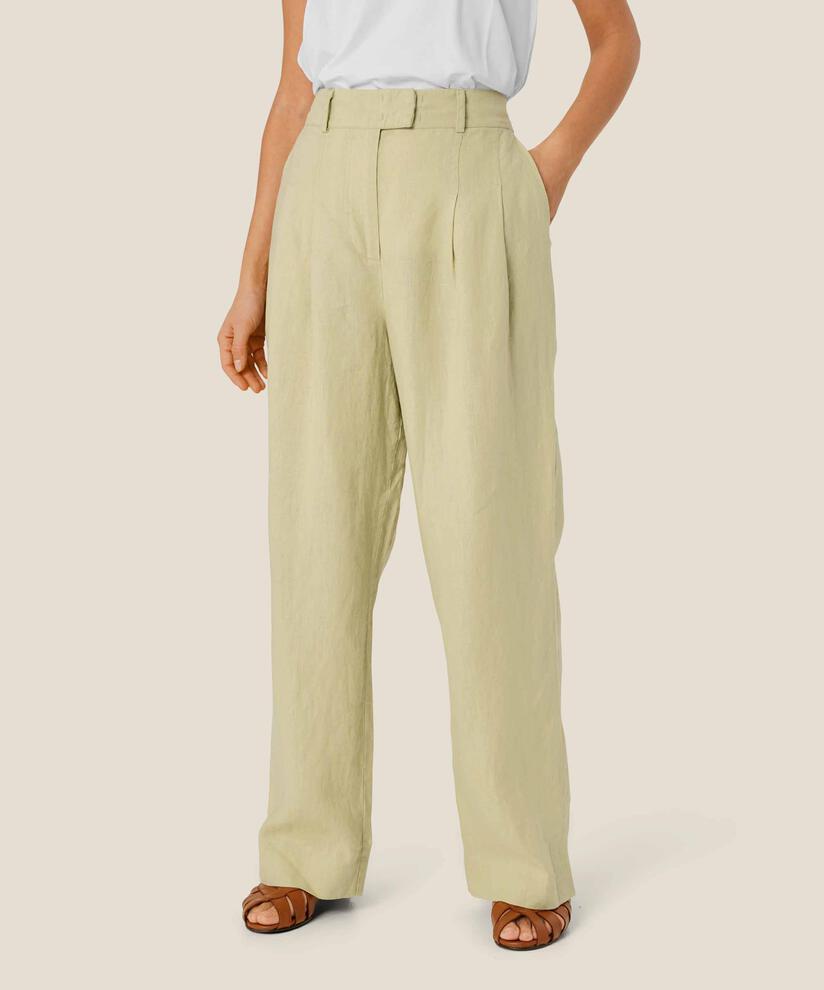 Leinenhose mit Gummizug hinten, Bog