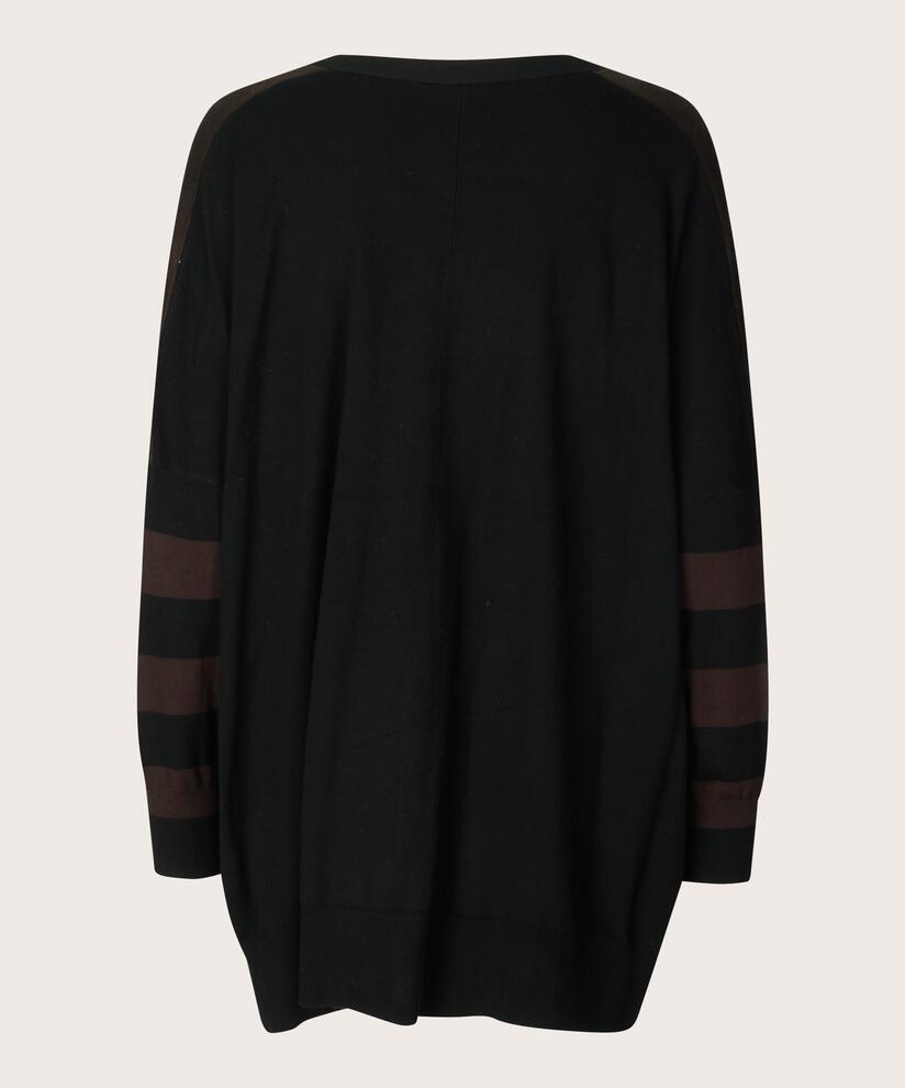 Lina Cardigan, Coffee/Blk, hi-res