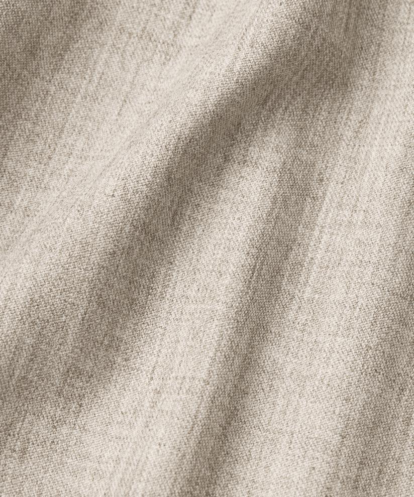 Rock mit Falten und elastischem Bund, Beige melange