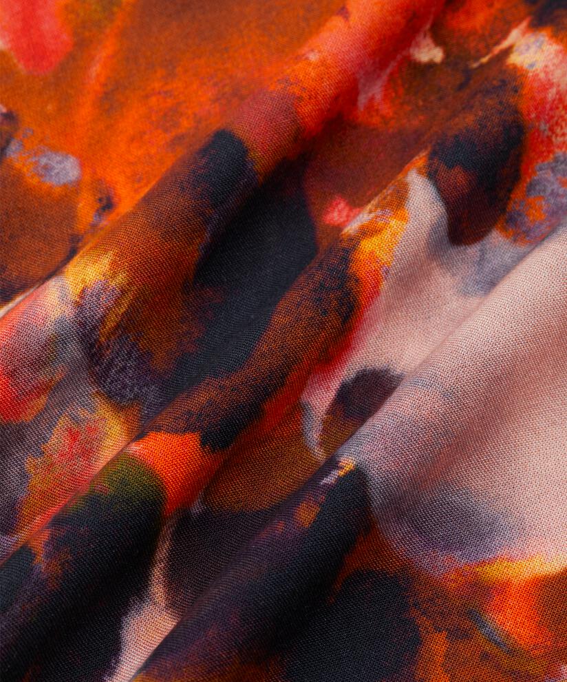 Viskose-Tunika mit verstecktem Reißverschluss, Spicy Orange