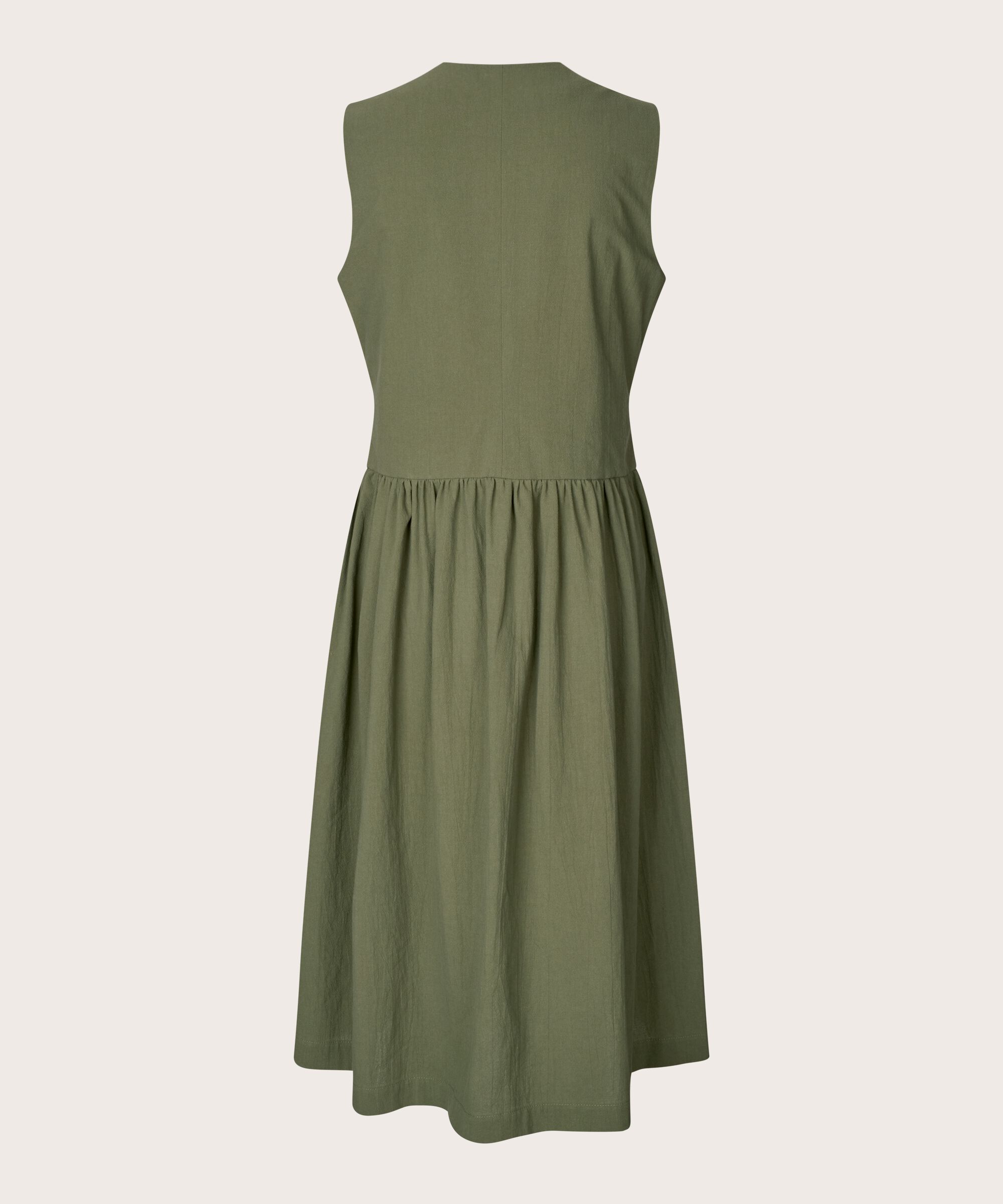 Durchgeknöpftes ärmelloses Baumwollkleid, Four Clover