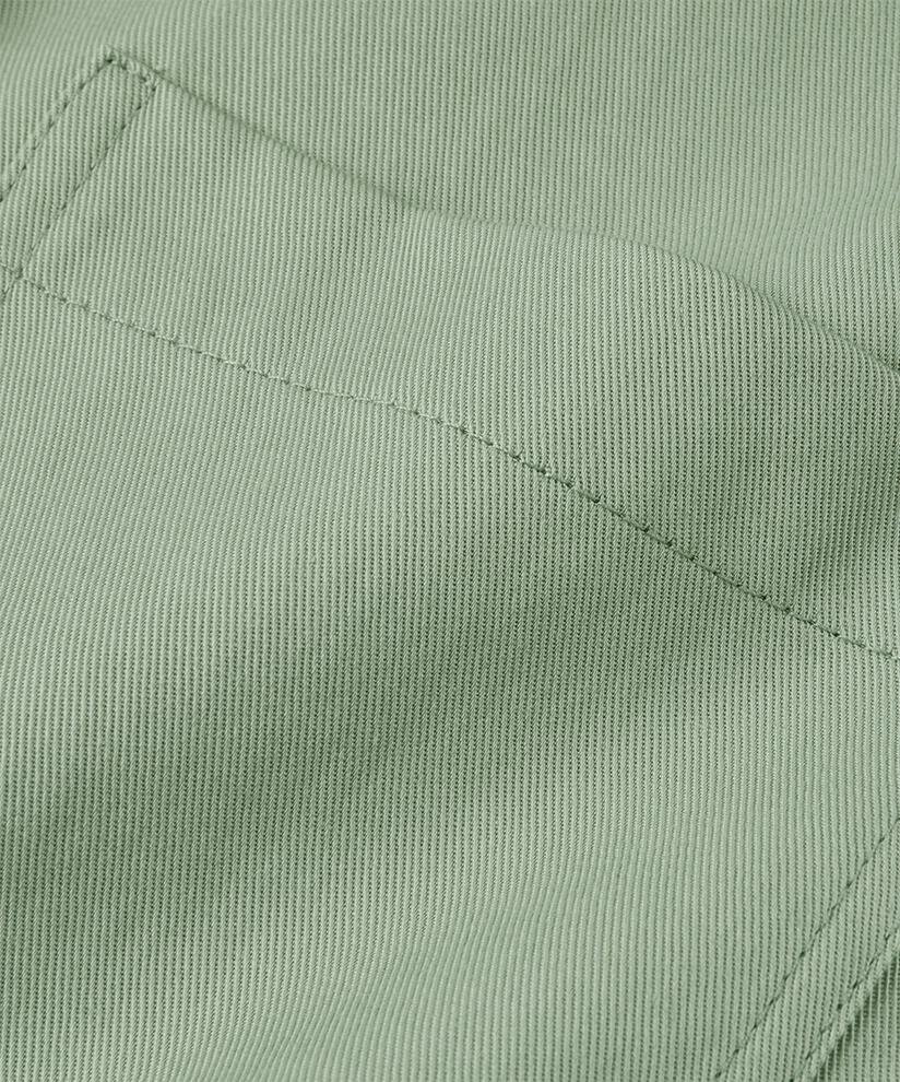 Hemd aus Baumwollmix mit längerem Rücken, Frosty Green