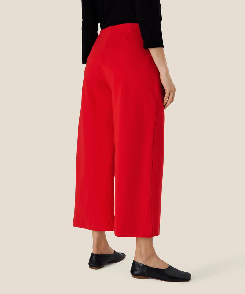 Schwere Jerseyhose mit weitem Bein, Goji Berry