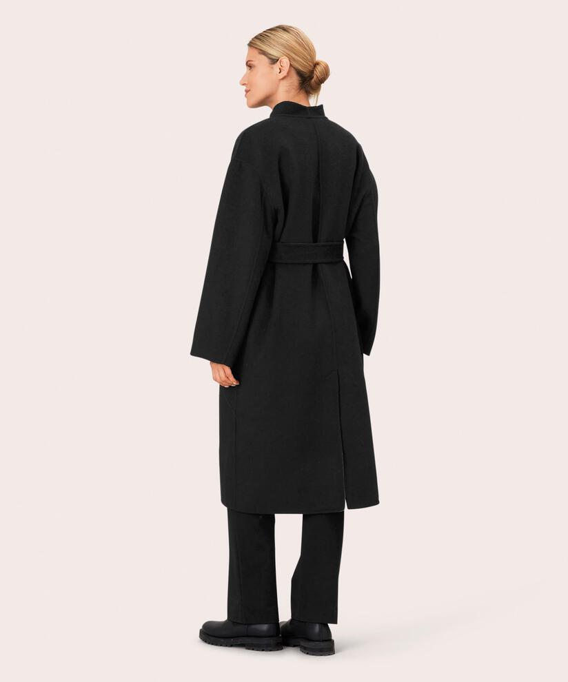 Tora Wollmantel, Black/m.grey.m