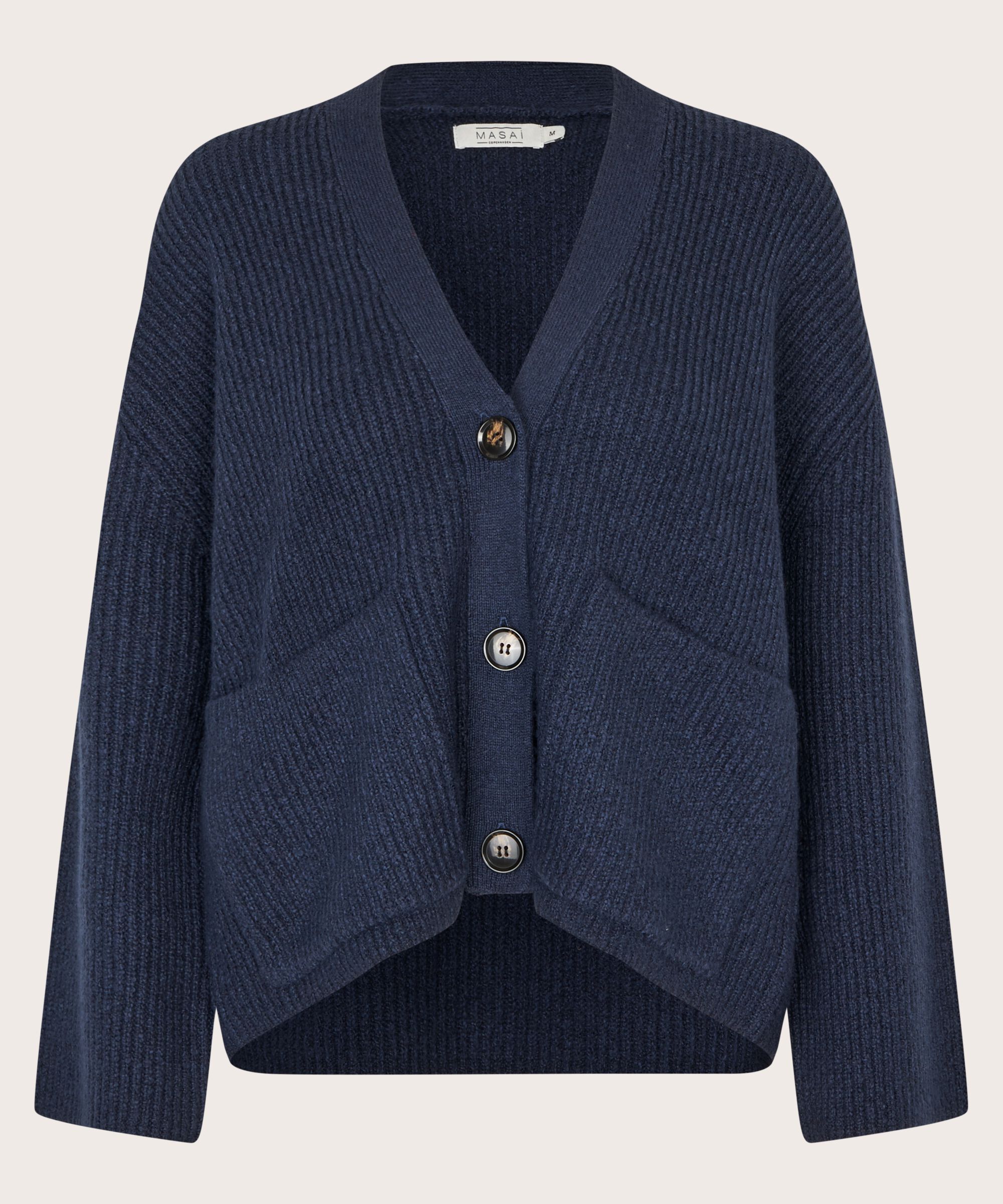 Strickjacke aus Baumwollmischung, Navy Blazer