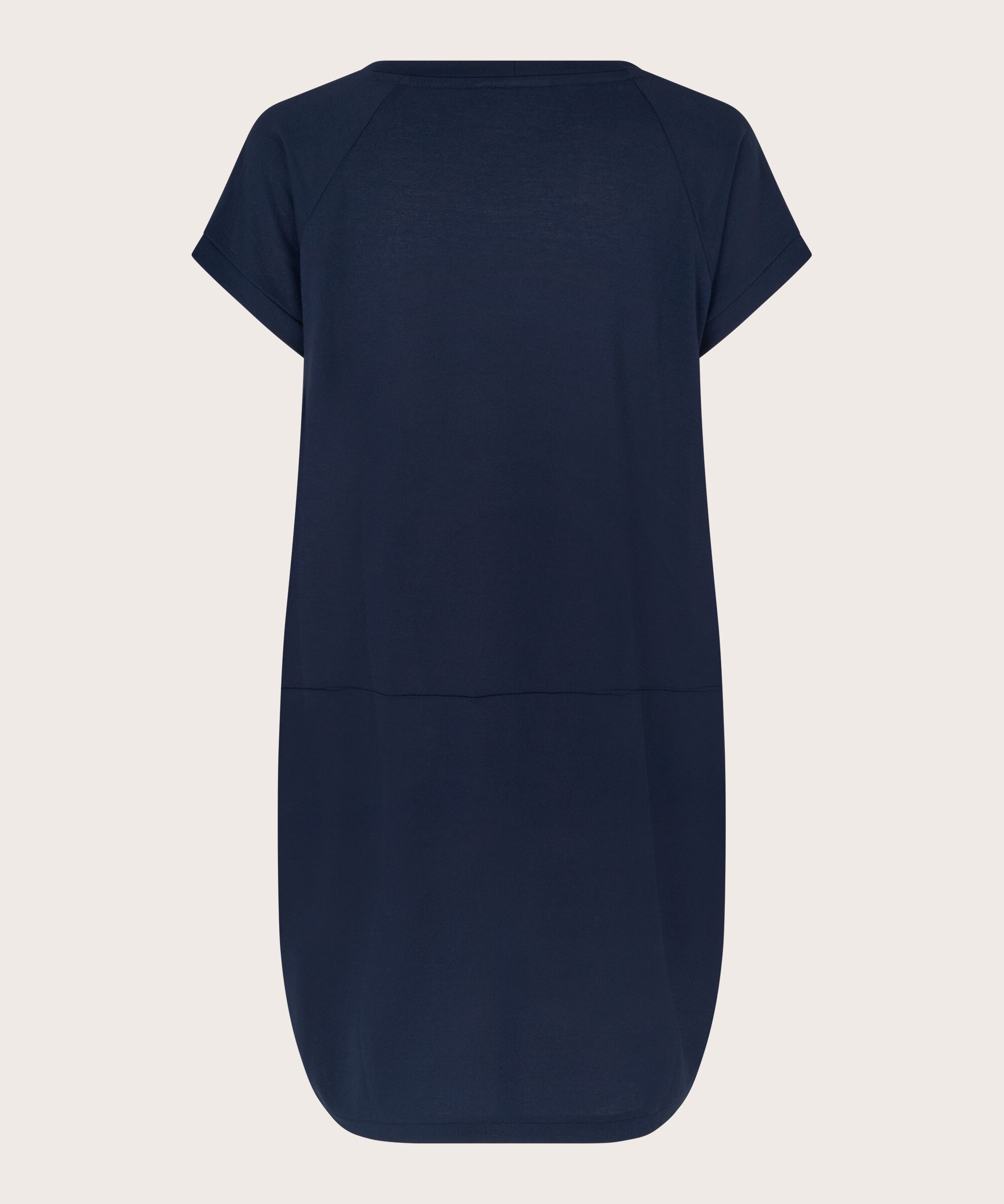 Tunika Mit Rundhalsausschnitt Und Taschen, Navy