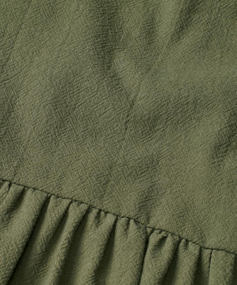 Durchgeknöpftes ärmelloses Baumwollkleid, Four Clover