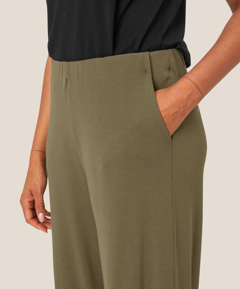 Jerseyhose mit elastischem Bund, D. Lichen Green