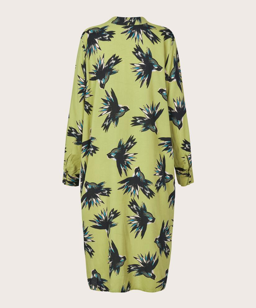 Viskosekleid mit Eingrifftaschen und Seitenschlitz, Fern