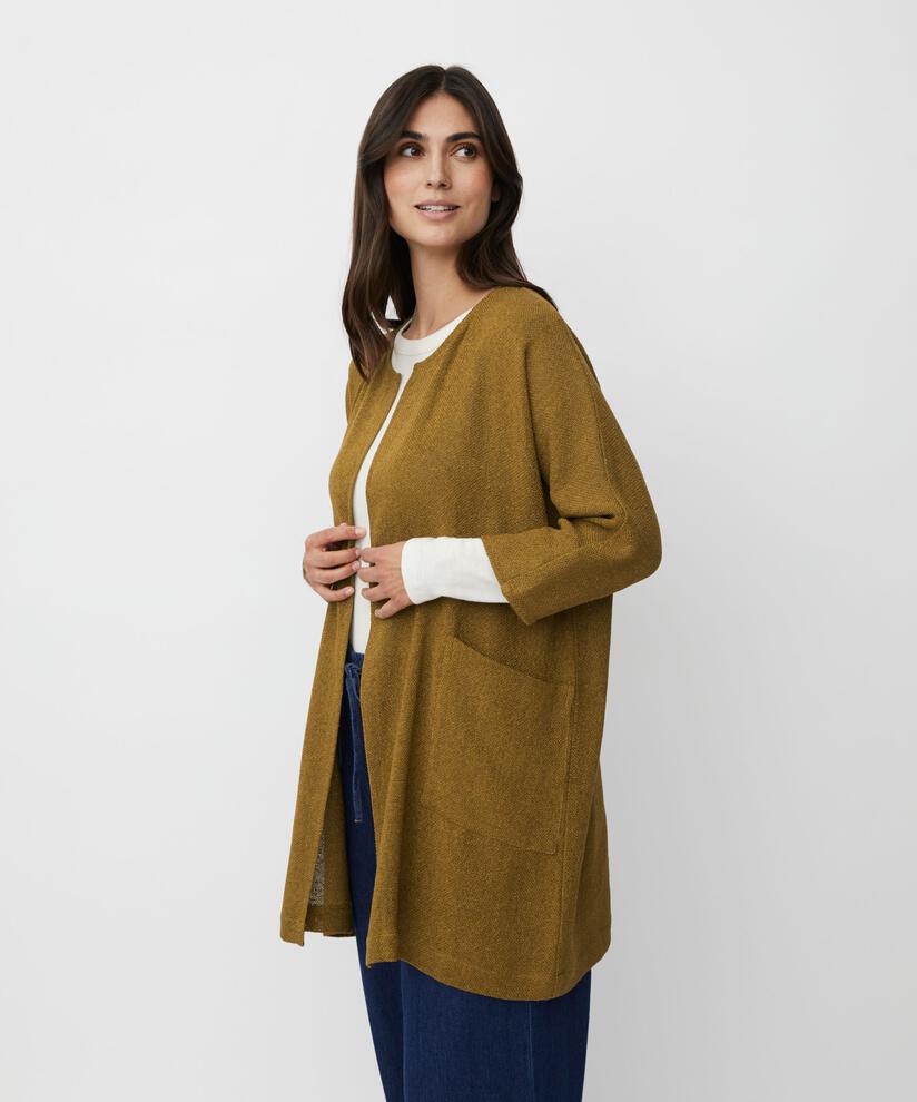 Lange Jacke Aus Bouclé, Breen