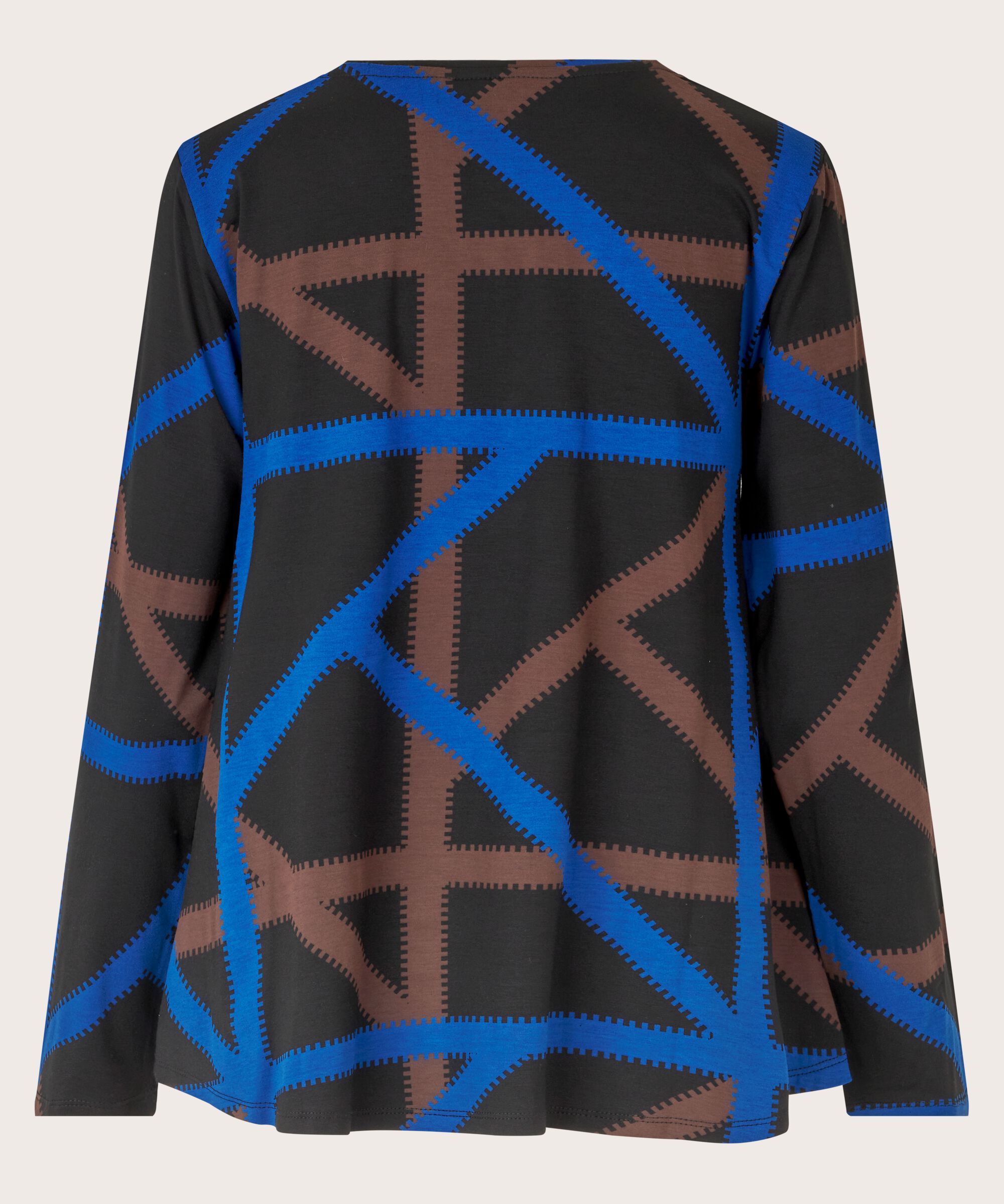 Gemustertes Rundhals-Shirt, Surf the web