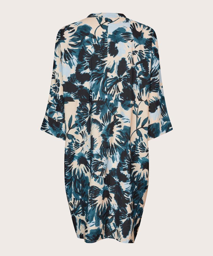 Bedrucktes Hemdblusenkleid aus Viskosemischung, Reflect Pond