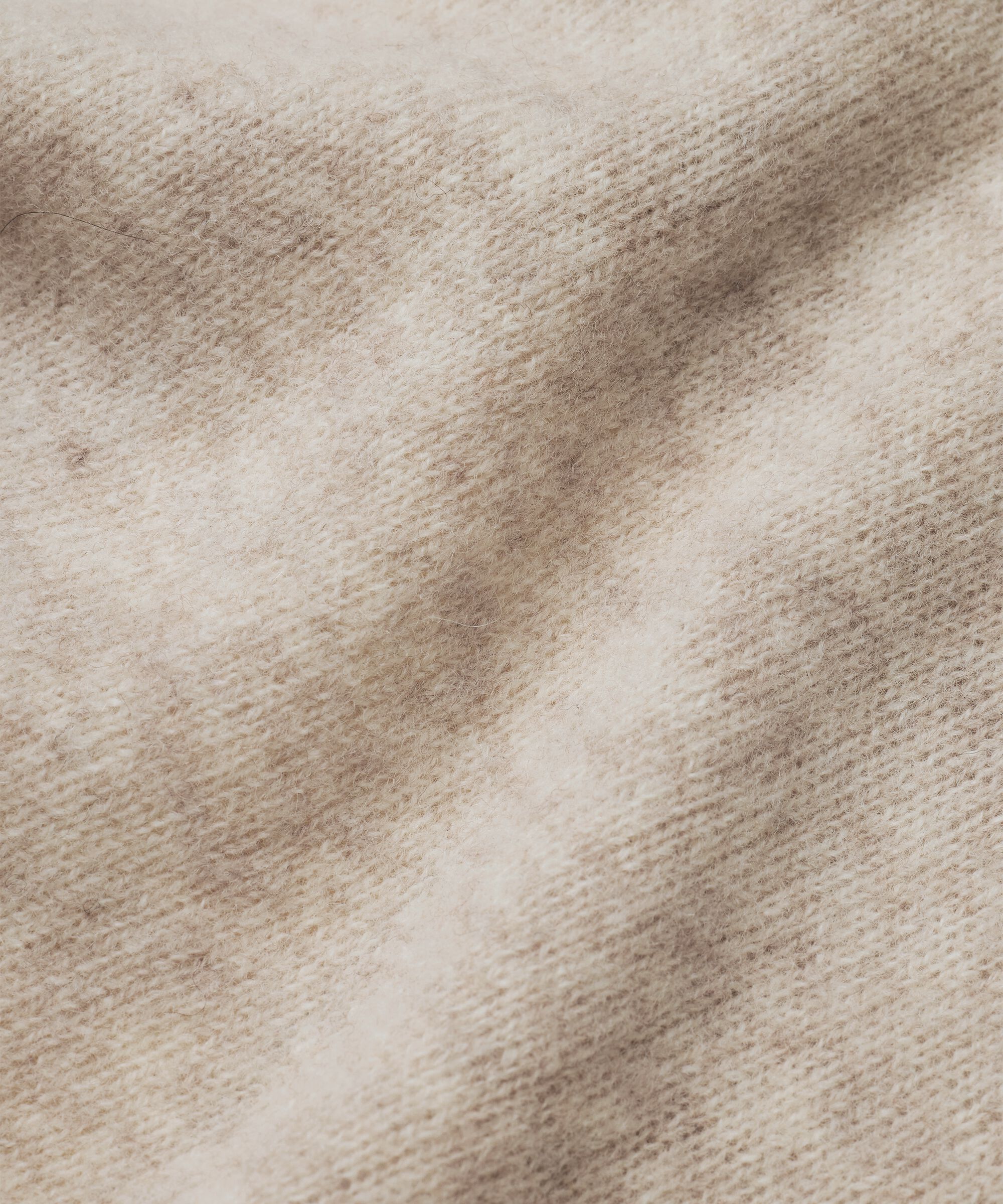 Kurzärmeliger Cardigan aus Wolle, L beige mel