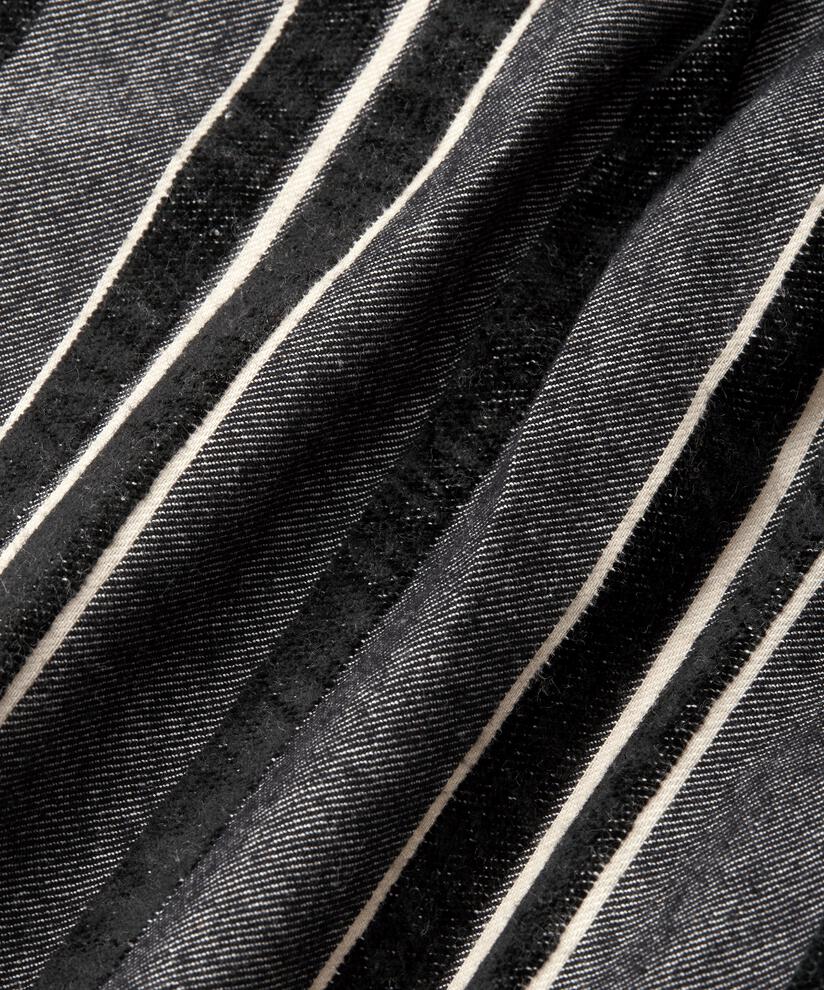 Gestreifte Hose aus weicher Baumwolle, Black