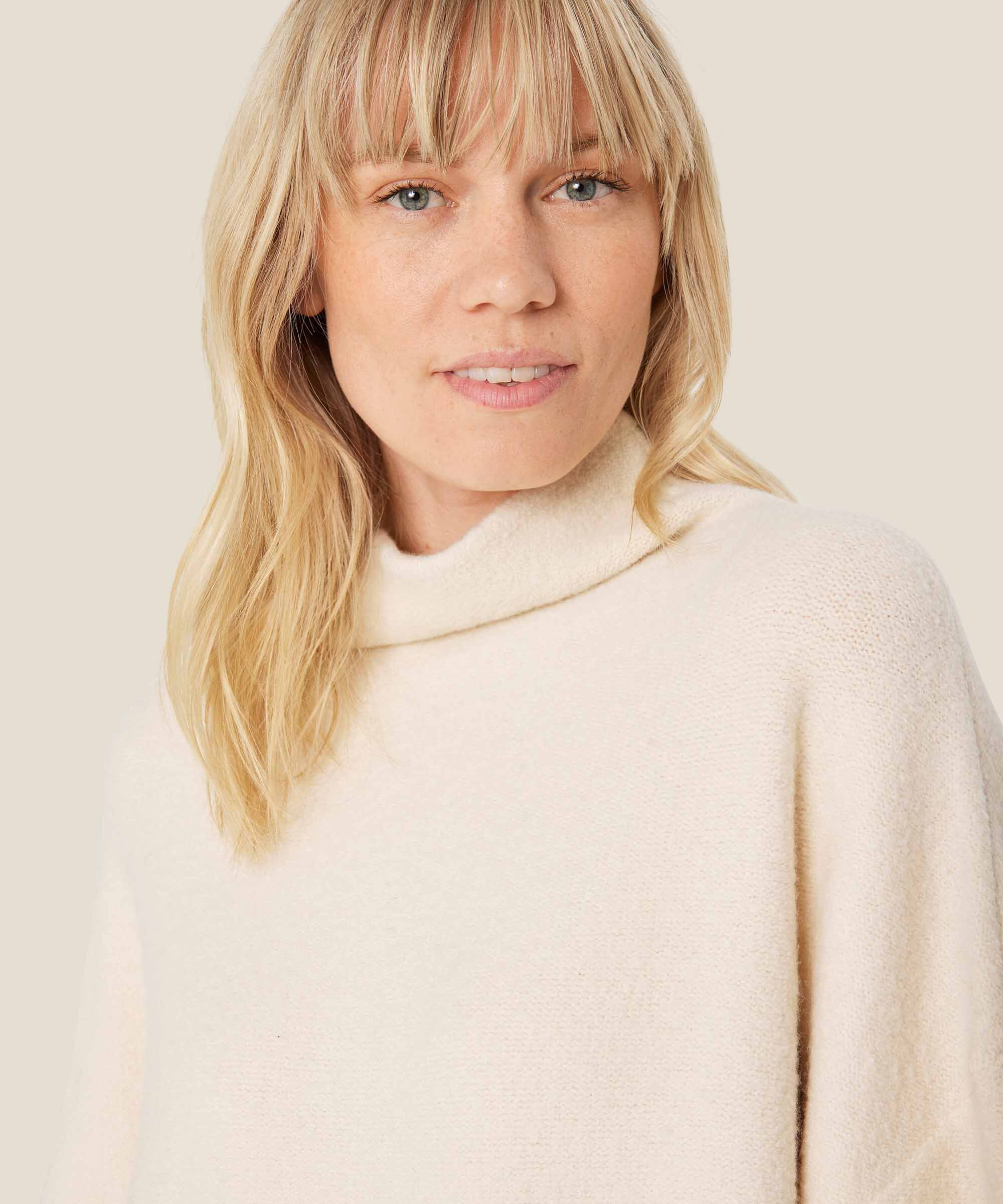 Strickpullover mit weiten Ärmeln, Fog